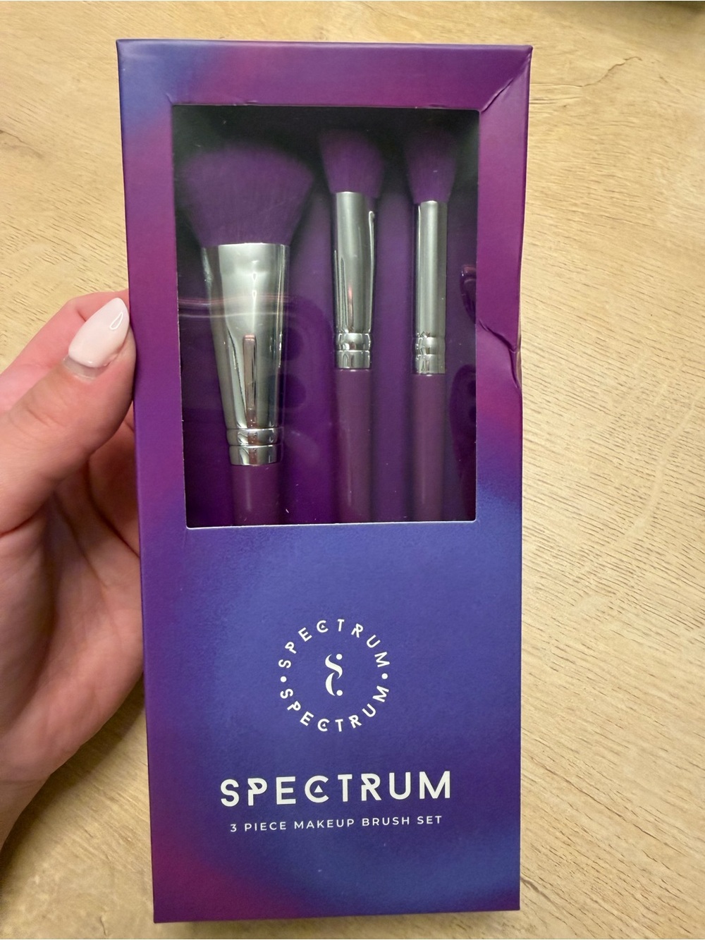 Spectrum 3-Piece Purple Makeup Brush Set